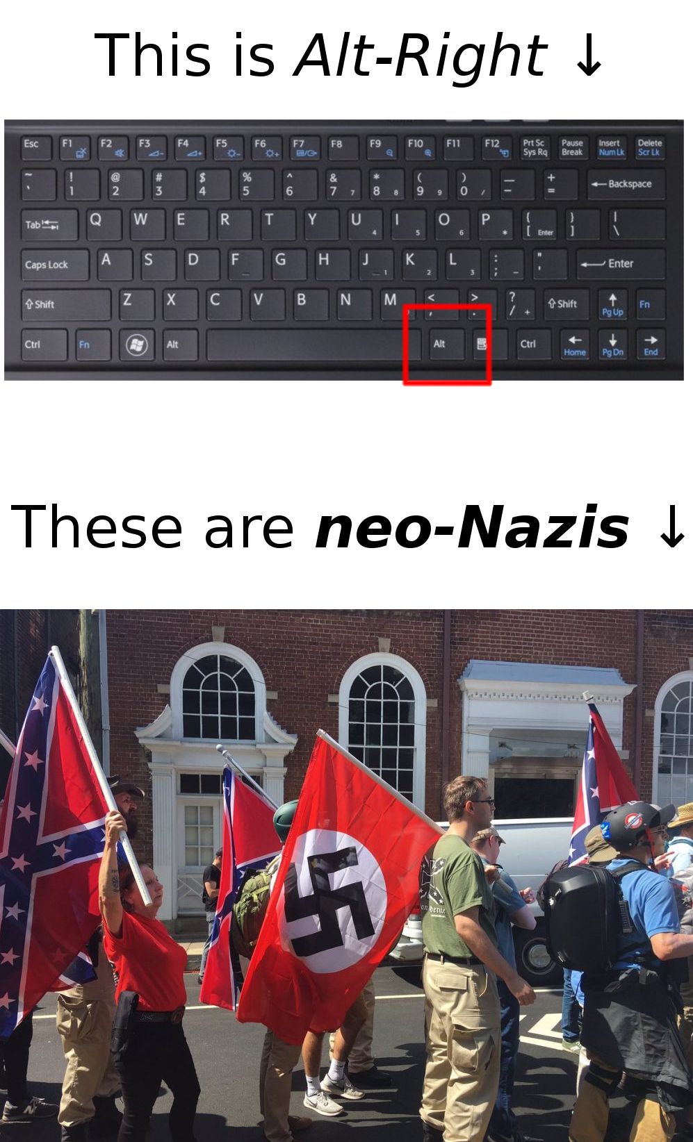 alt-right VS neo-nazis