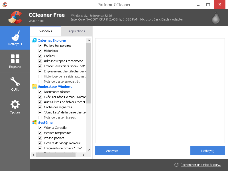new ccleaner interface