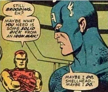 A solid dick from an iron man