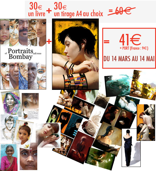 Boutique cali rezo - mars & avril 2014 - livre Bombay + tirage A4 offre spéciale