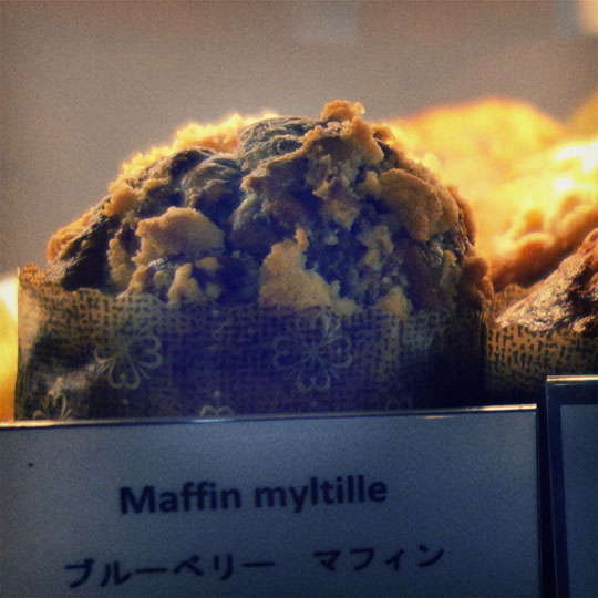 Maffin aux myltilles - rue ste anne, paris - cali rezo photo