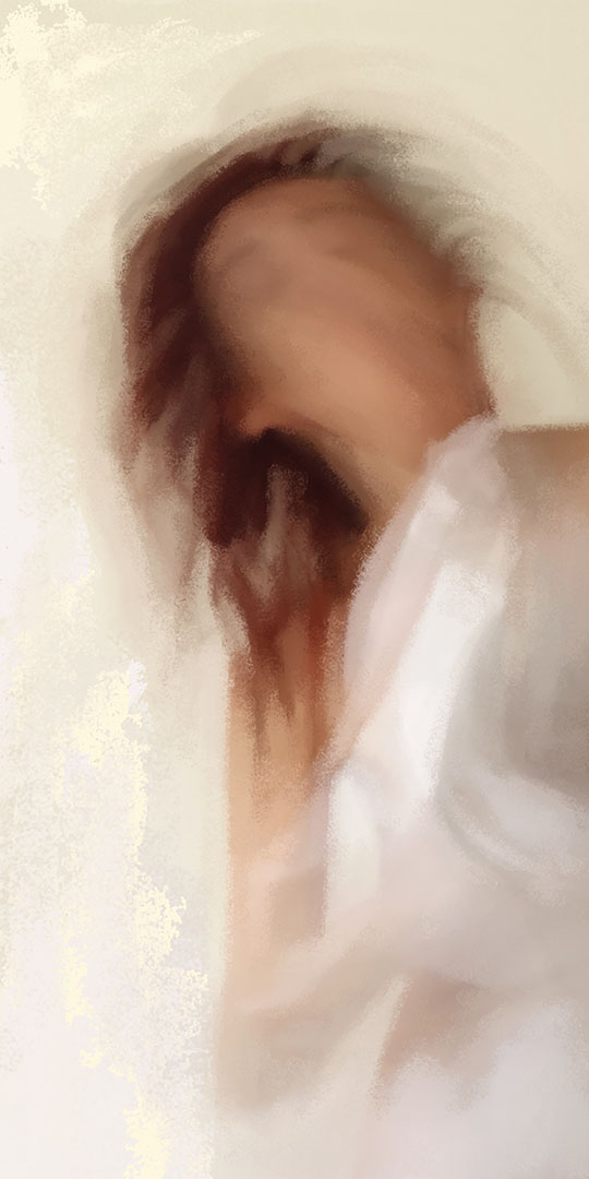 Peinture numérique - fantome n°66 - autoportrait cali rezo 2014