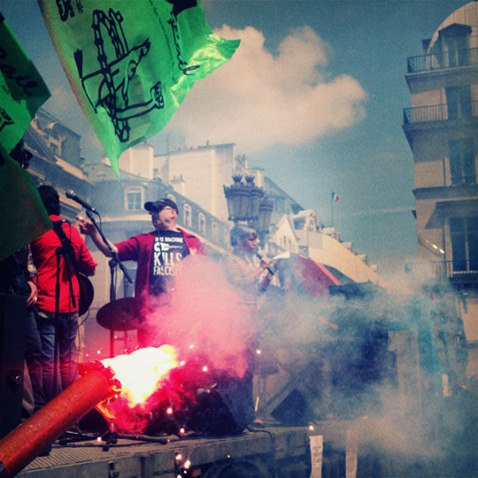 Manifestation des intermittents à Paris - 16 juin 2014