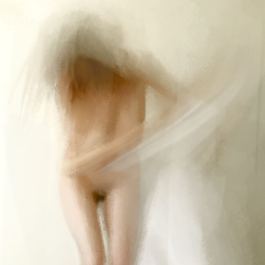 Peinture numérique - fantome n°71 - autoportrait cali rezo 2014